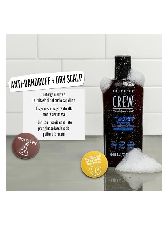 Shampoo Antiforfora e per Cuoio Capelluto Secco uomo 250ml