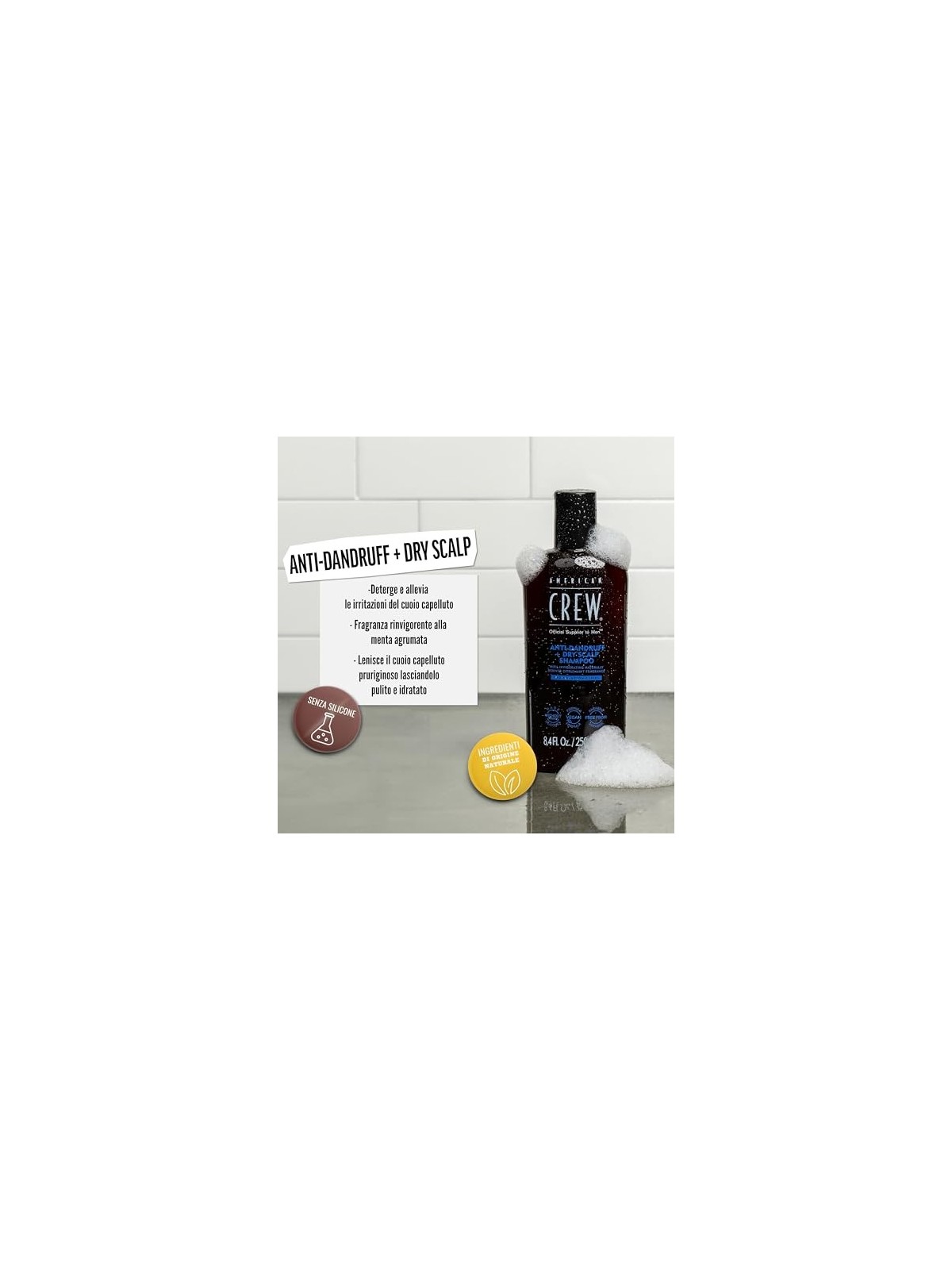 Shampoo Antiforfora e per Cuoio Capelluto Secco uomo 250ml