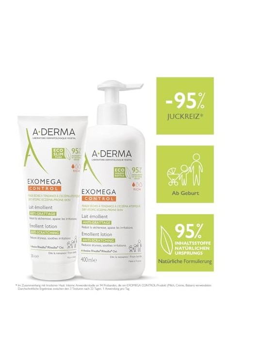 A-Derma Exomega Control Emollient Lotion 200ml