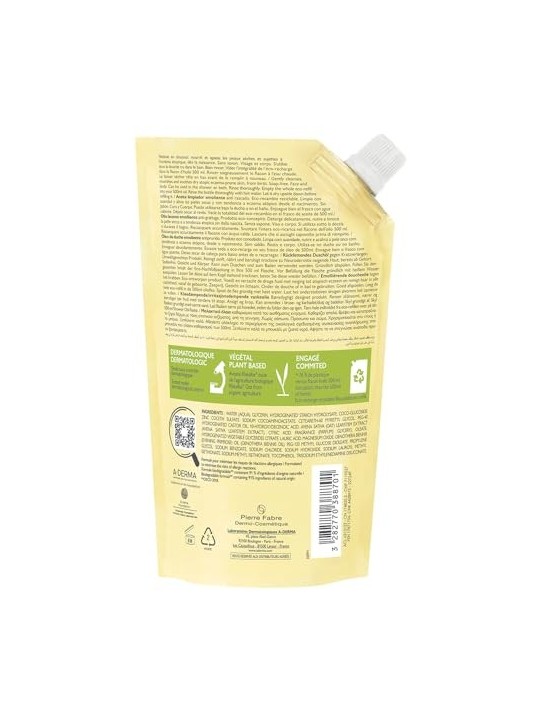 Olio eco-refill A-derma EXOMEGA CONTROL 500ml