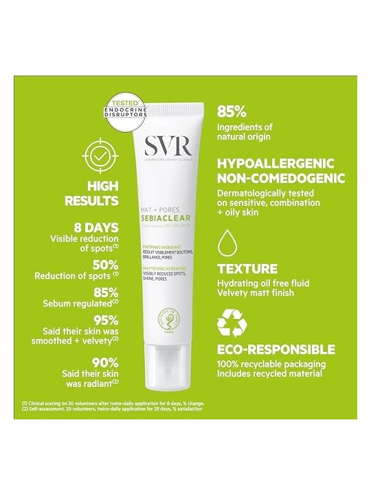 SVR Laboratoire Sebiaclear MatPores Mattifying Moisturizer 40ml