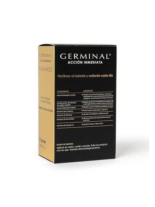 Immediate lifting effect with Germinal IMMEDIATE ACTION RADIANCE anti-aging lifting serum 30ml woman