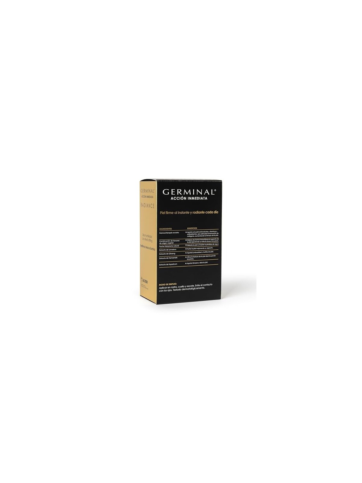 Immediate lifting effect with Germinal IMMEDIATE ACTION RADIANCE anti-aging lifting serum 30ml woman