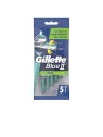 Gillette BLUE II PLUS SLALOM lametta da barba usa e getta 5 unit uomo