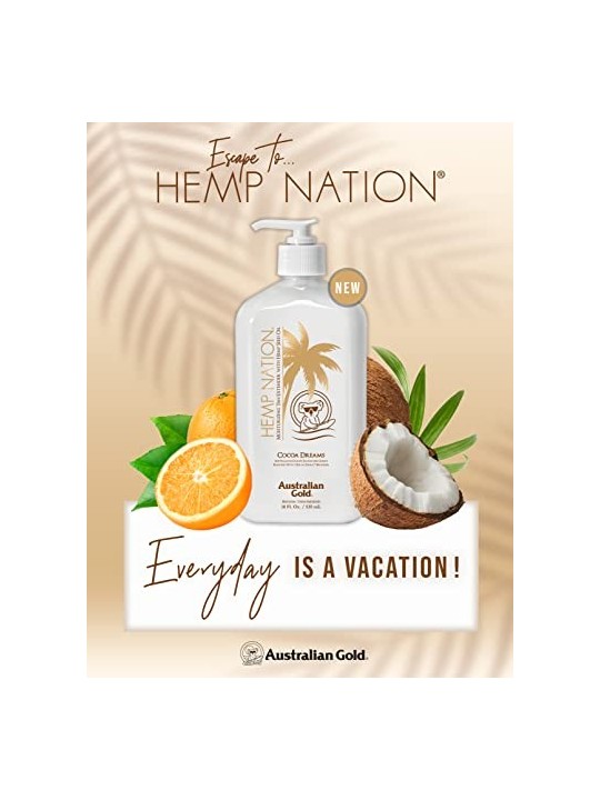 Australian Gold HEMP NATION COCOA idratante prolungatore abbronzatura 535ml unisex Australian Gold www.essenzetotalstyle.com 
