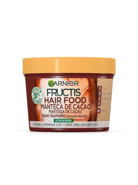 Maschera capelli ricci nutriti con burro di cacao GARNIER FRUCTIS HAIR FOOD 390ml