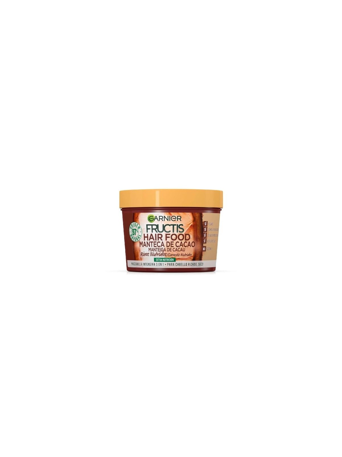Maschera capelli ricci nutriti con burro di cacao GARNIER FRUCTIS HAIR FOOD 390ml