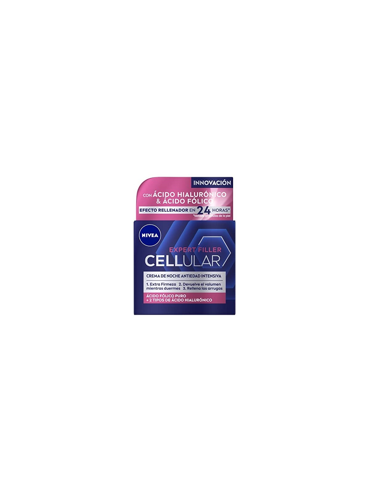 Nivea CELLULAR FILLER crema notte con acido ialuronico e folico 50ml donna