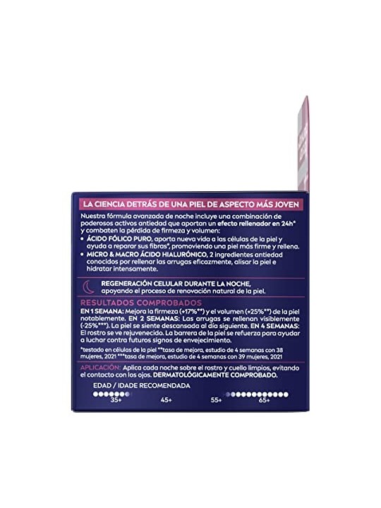 Nivea CELLULAR FILLER crema notte con acido ialuronico e folico 50ml donna