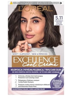 Tintura per capelli Excellence Cool Creme 511 Ultra Ash Marrone Chiaro