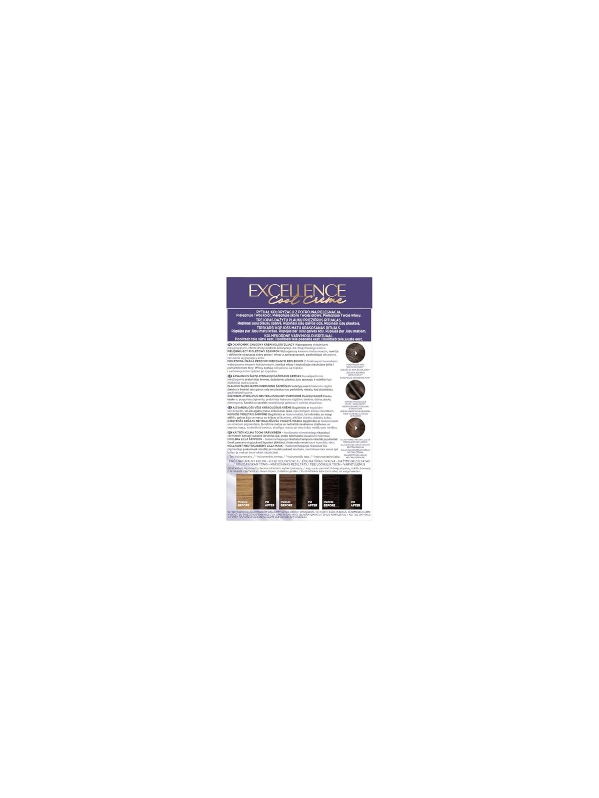Tintura per capelli Excellence Cool Creme 511 Ultra Ash Marrone Chiaro