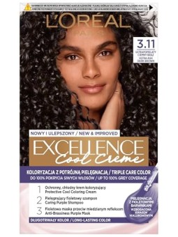 Tintura per capelli Excellence Cool Creme 311 Ultra Ash Marrone Scuro
