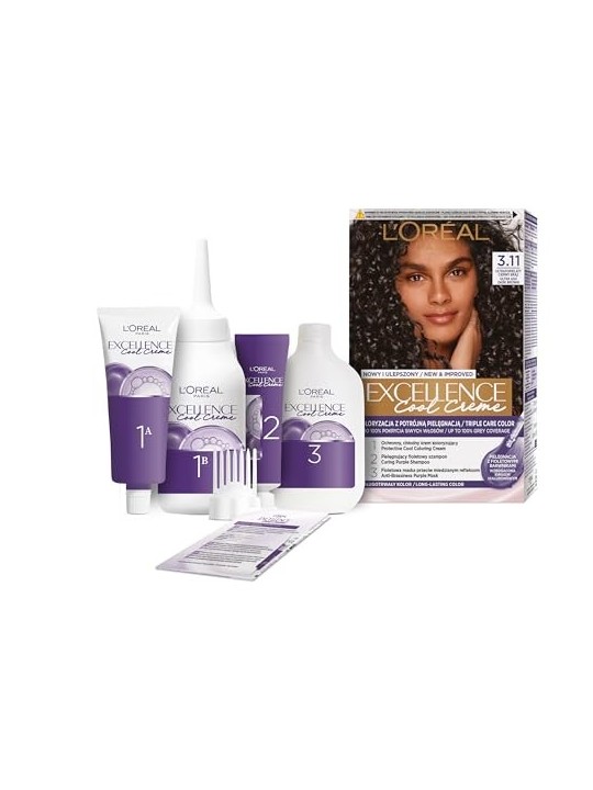 Tintura per capelli Excellence Cool Creme 311 Ultra Ash Marrone Scuro
