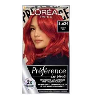 LOREAL Preference Vivid Colors Hair Dye 8624 Bright Red
