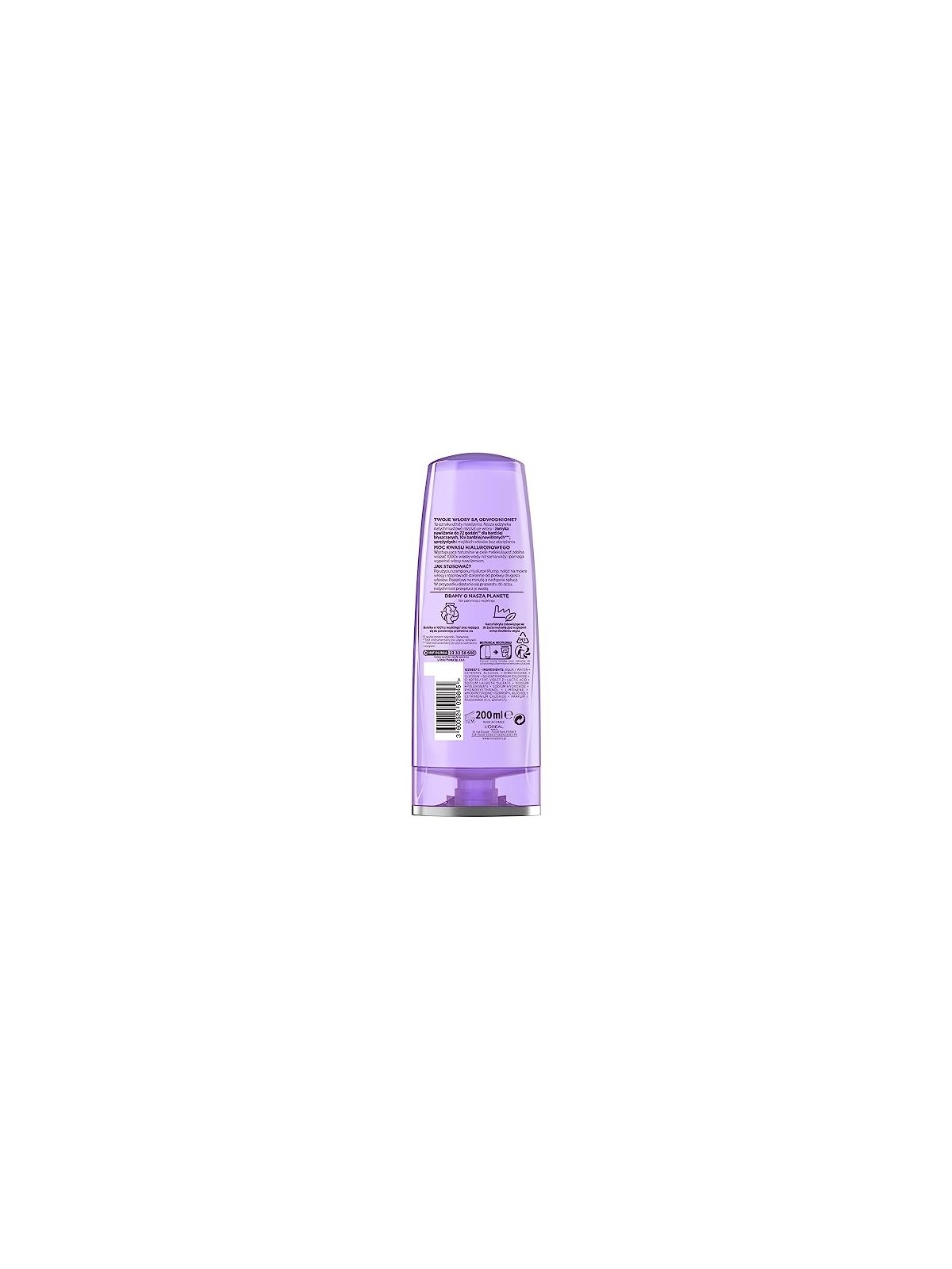 LOREAL Elseve Hyaluron Plump balsamo idratante e ridimensionante per capelli disidratati 200ml