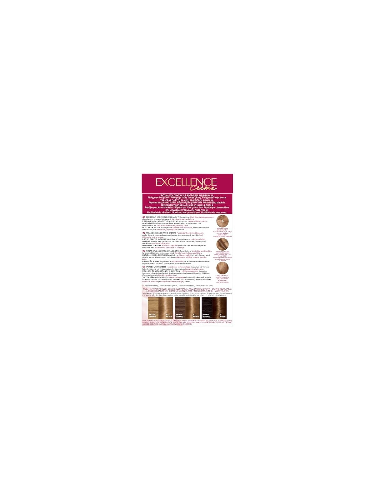Tintura per capelli Excellence Creme 7.3 Biondo Dorato