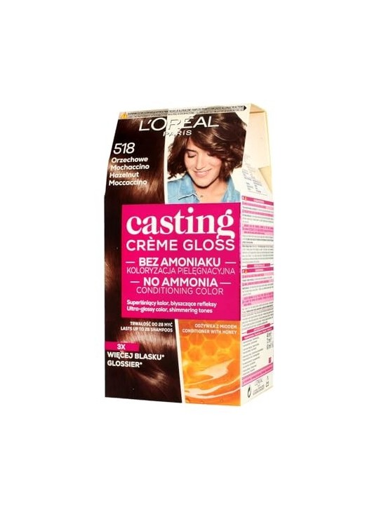 Tintura per capelli Casting Creme Gloss 518 Noce Machaccino