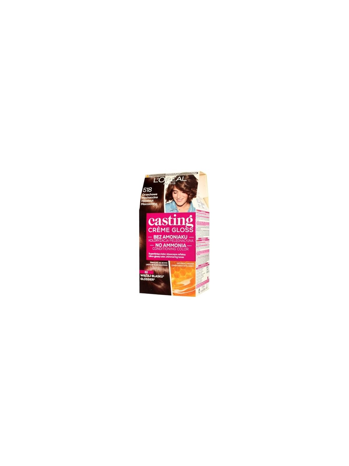 Tintura per capelli Casting Creme Gloss 518 Noce Machaccino