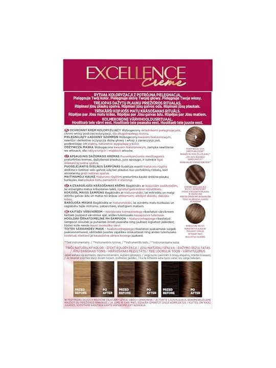Tintura per capelli Excellence Creme 60 Biondo scuro naturale
