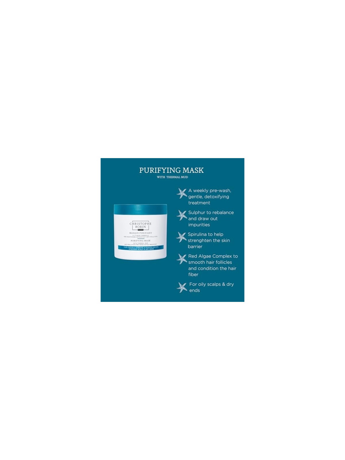 Christophe Robin Purifying Mask 250ml