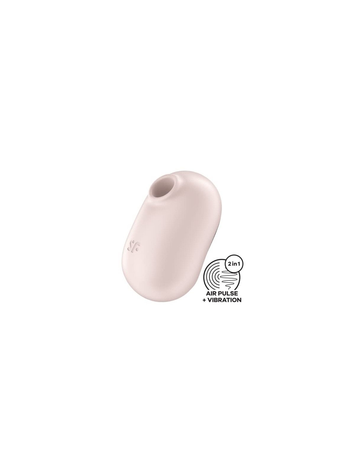 SATISFYER Pro to Go 2 Vibratore Doppio Impulso Aereo Beige 1un Donna