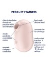 SATISFYER Pro to Go 2 Vibratore Doppio Impulso Aereo Beige 1un Donna