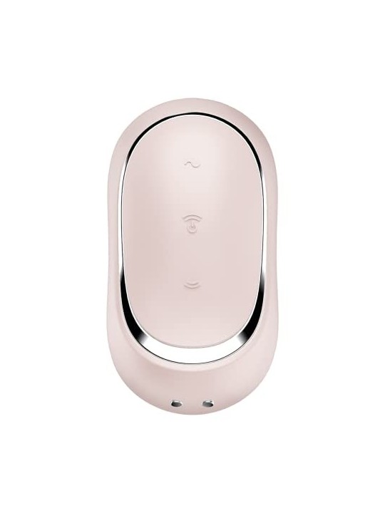 SATISFYER Pro to Go 2 Vibratore Doppio Impulso Aereo Beige 1un Donna