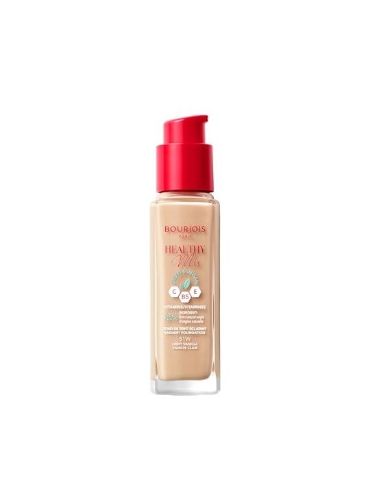 Bourjois Fondotinta Radiante Healthy Mix Clean Vegan 30 ml donna 51W Light Vanilla