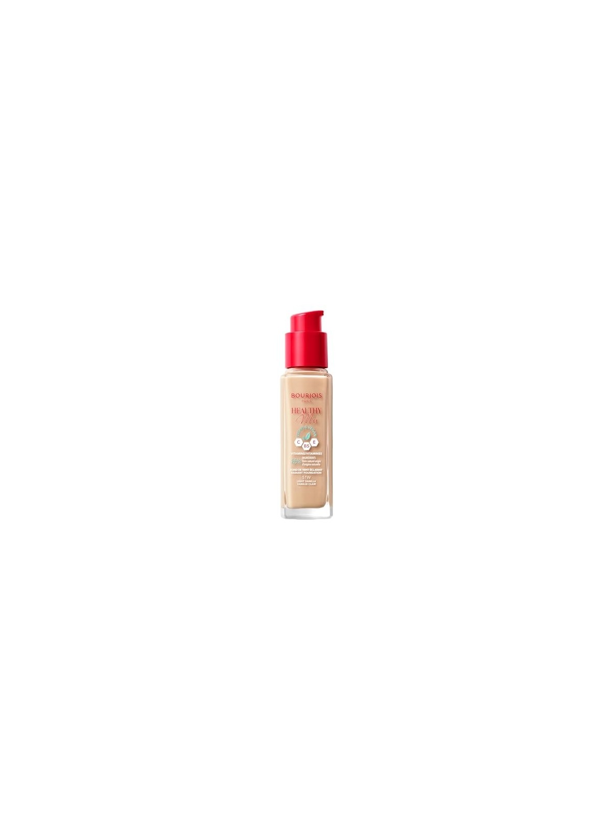 Bourjois Fondotinta Radiante Healthy Mix Clean Vegan 30 ml donna 51W Light Vanilla