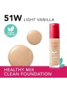 Bourjois Fondotinta Radiante Healthy Mix Clean Vegan 30 ml donna 51W Light Vanilla