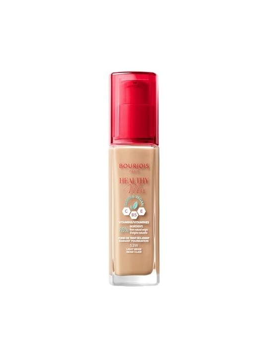 Bourjois Fondotinta Radiante Healthy Mix Clean Vegan 30 ml donna 53W Light Beige