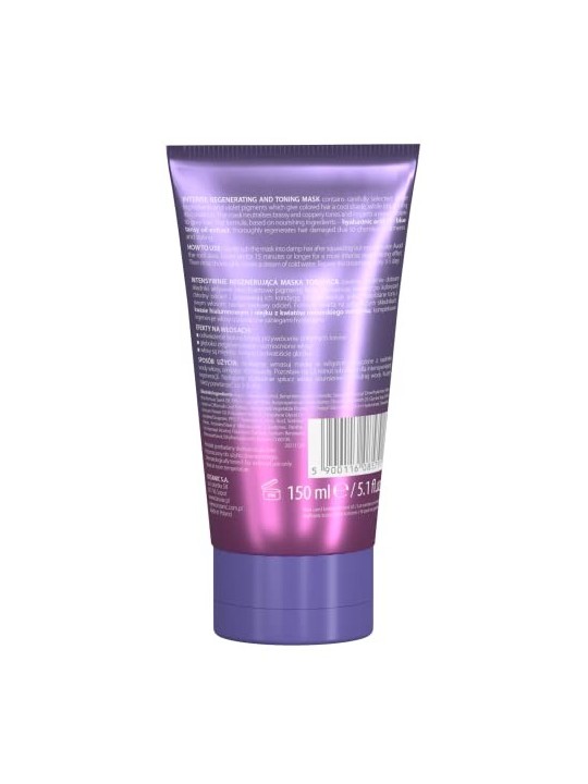LBIOTICA Biovax Ultra Violet For Blonds Mask maschera tonificante intensamente rigenerante per capelli biondi e grigi 150ml