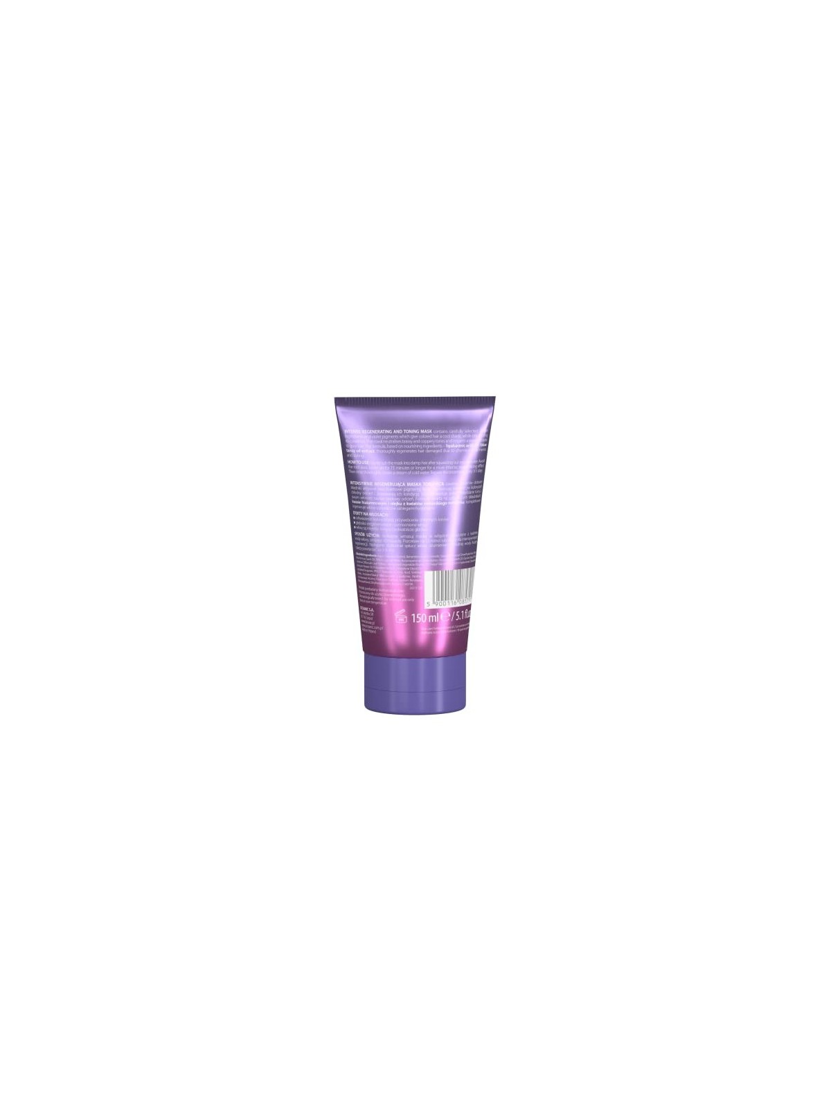 LBIOTICA Biovax Ultra Violet For Blonds Mask maschera tonificante intensamente rigenerante per capelli biondi e grigi 150ml