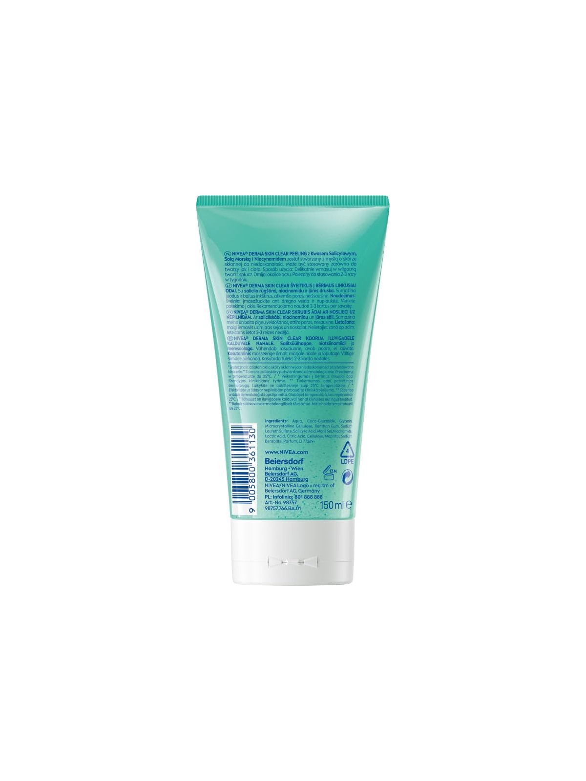 Nivea Derma Skin Clear Scrub antiimperfezioni donna 150ml