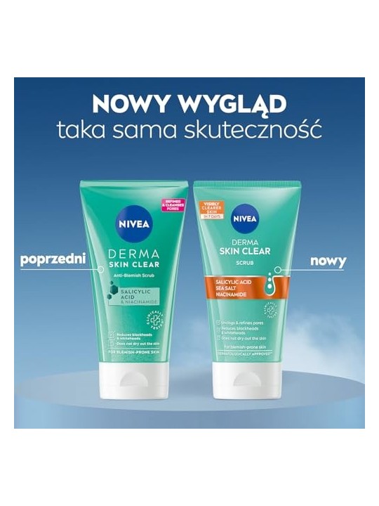 Nivea Derma Skin Clear Scrub antiimperfezioni donna 150ml