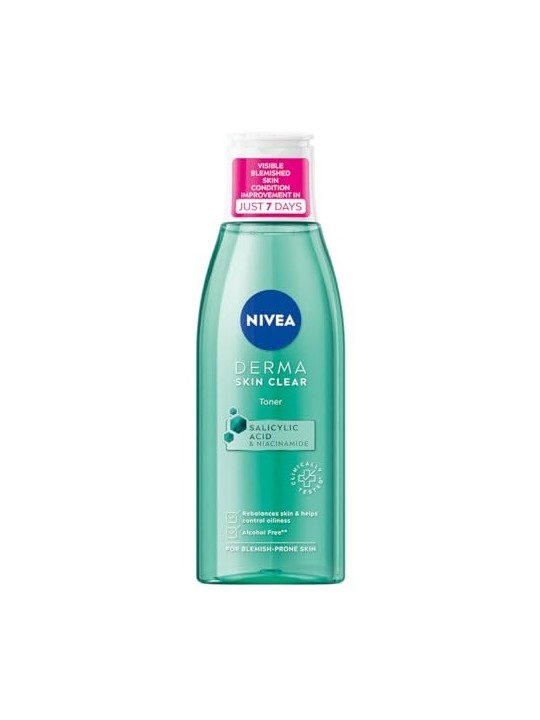Nivea Tonico trasparente Derma Skin donna 200ml