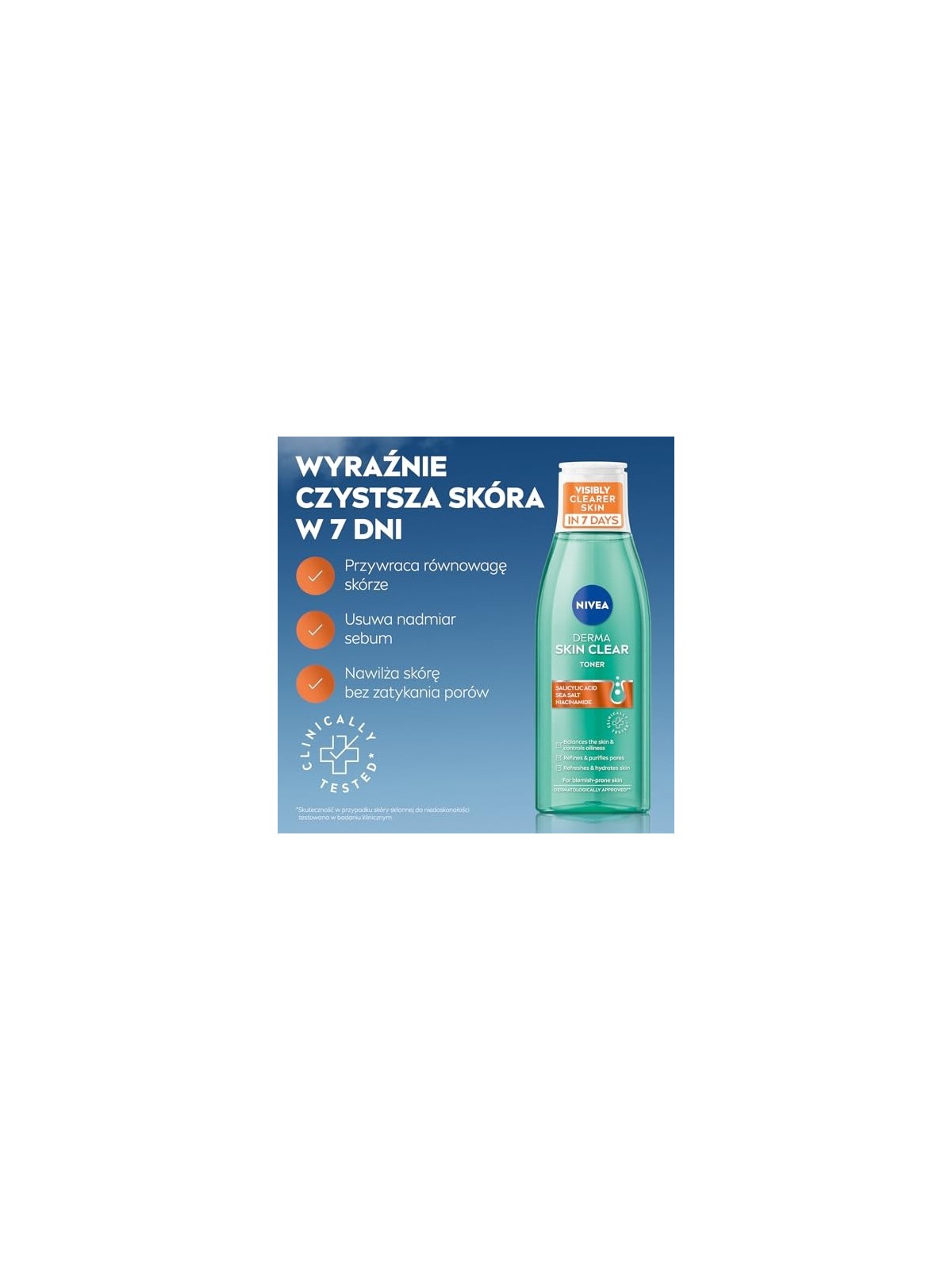 Nivea Tonico trasparente Derma Skin donna 200ml