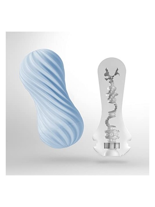 Masturbatore maschile TENGA Flex II Bubbly Blue