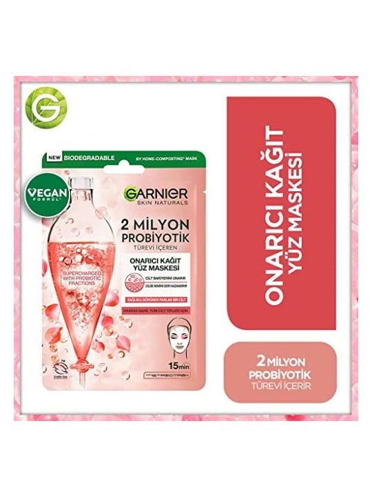 Maschera in tessuto riparatrice GARNIER Skin Naturals 220g