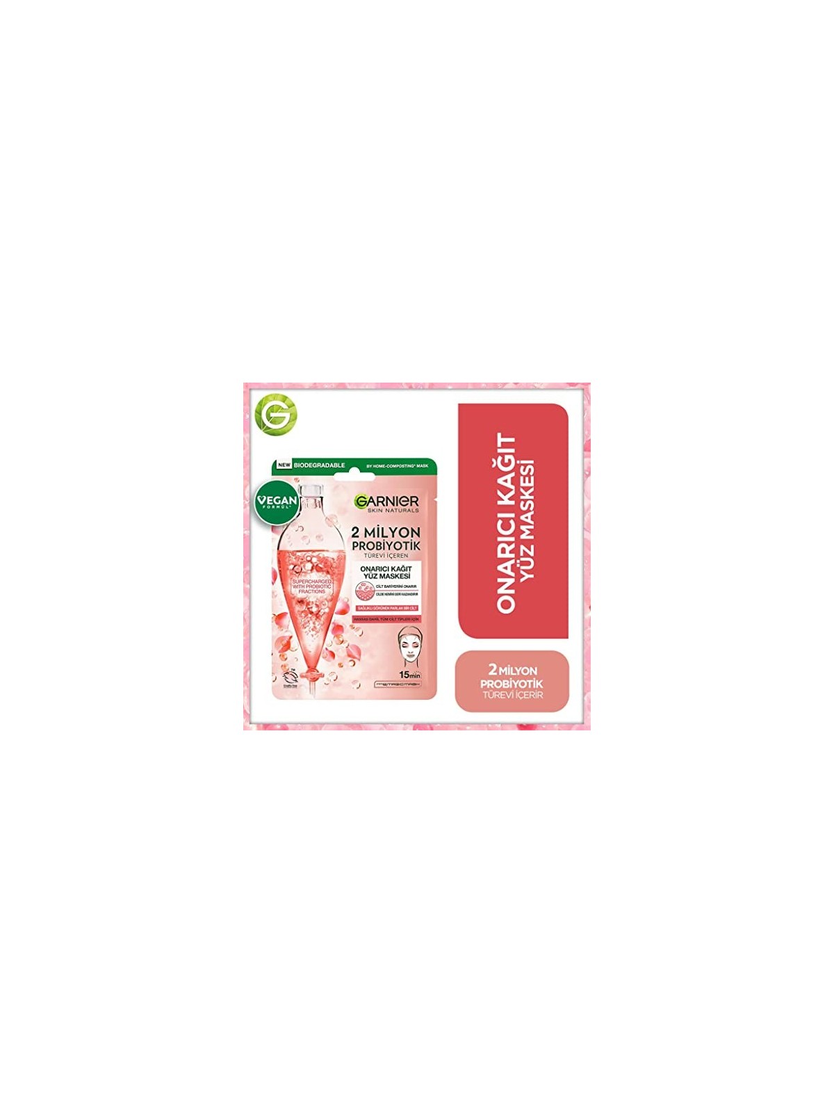 Maschera in tessuto riparatrice GARNIER Skin Naturals 220g