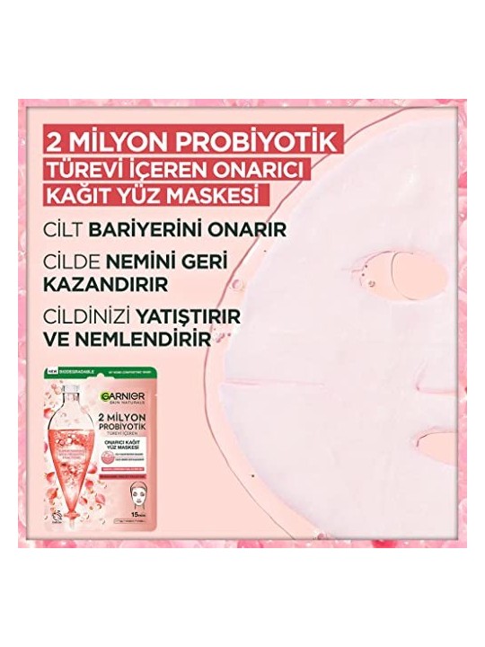 Maschera in tessuto riparatrice GARNIER Skin Naturals 220g