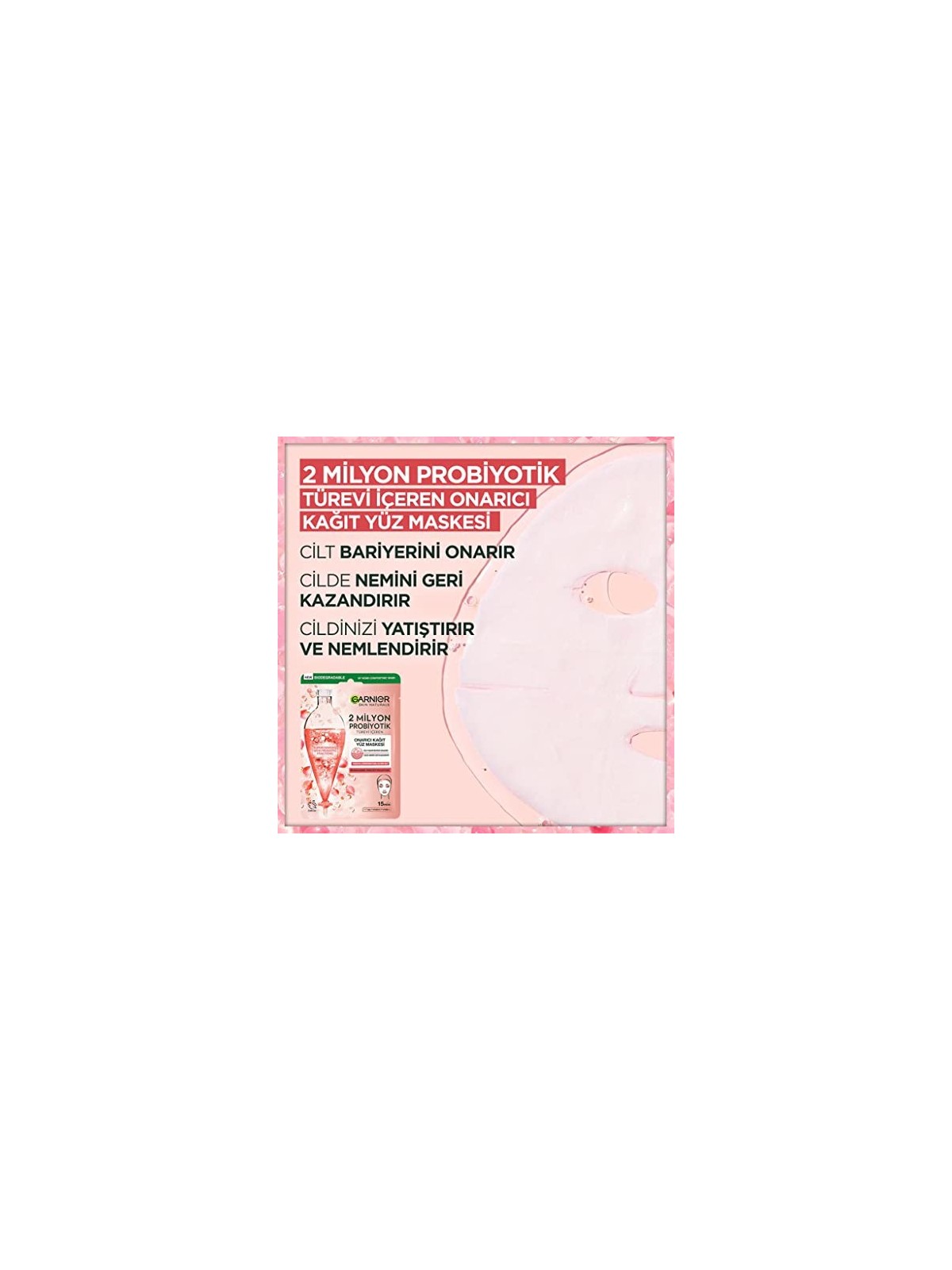 Maschera in tessuto riparatrice GARNIER Skin Naturals 220g