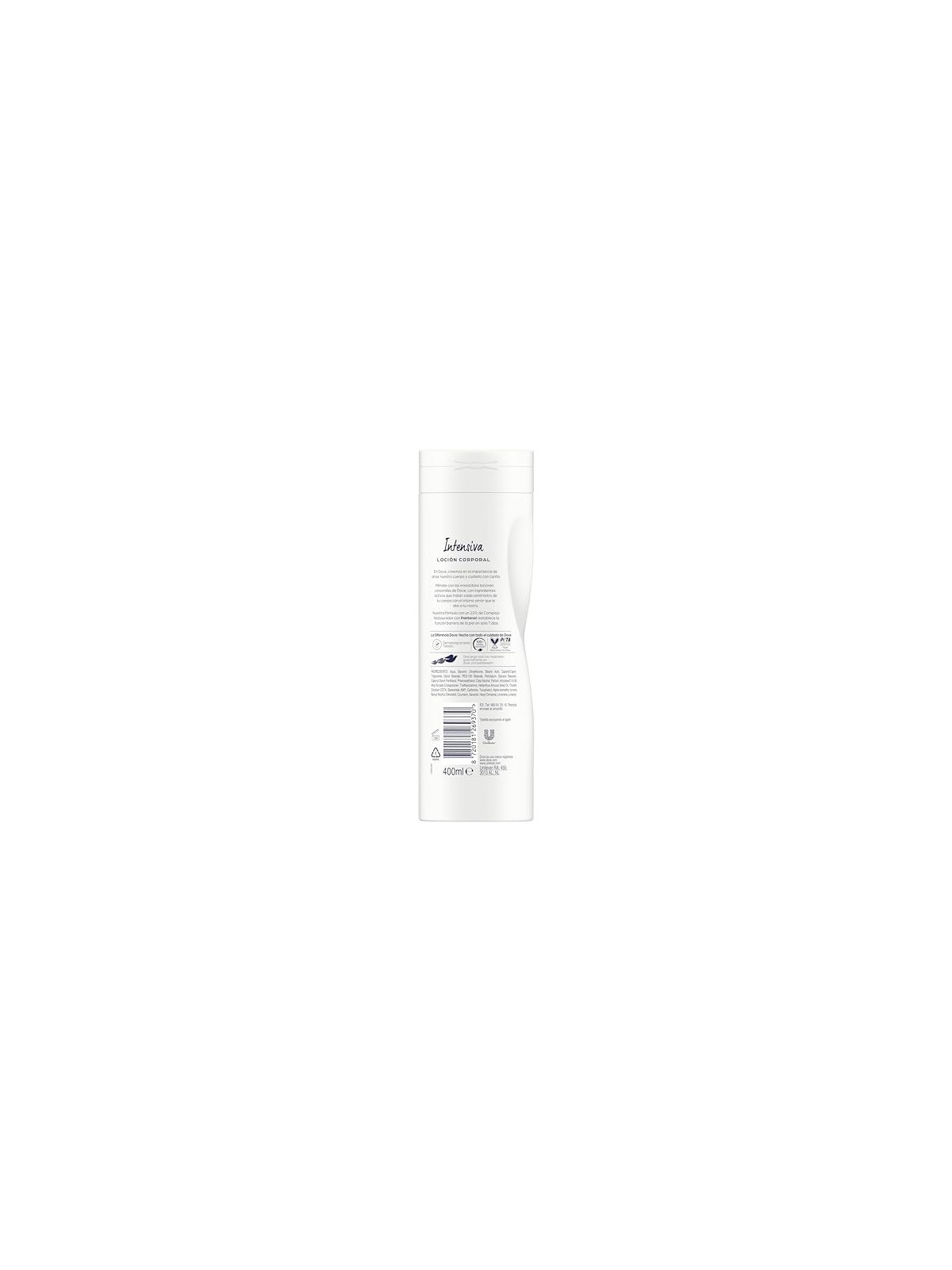 Dove INTENSIVE lozione nutriente intensiva per pelle molto secca 400ml donna