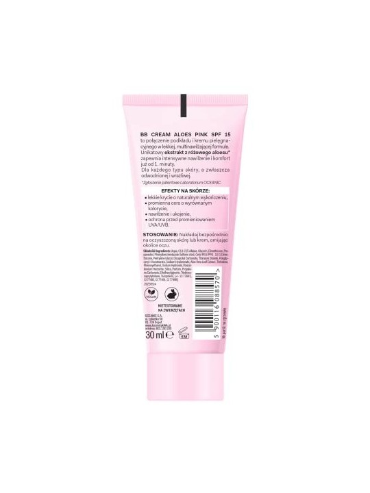 BB Cream Multiidratante 01 Light AA Aloes Pink