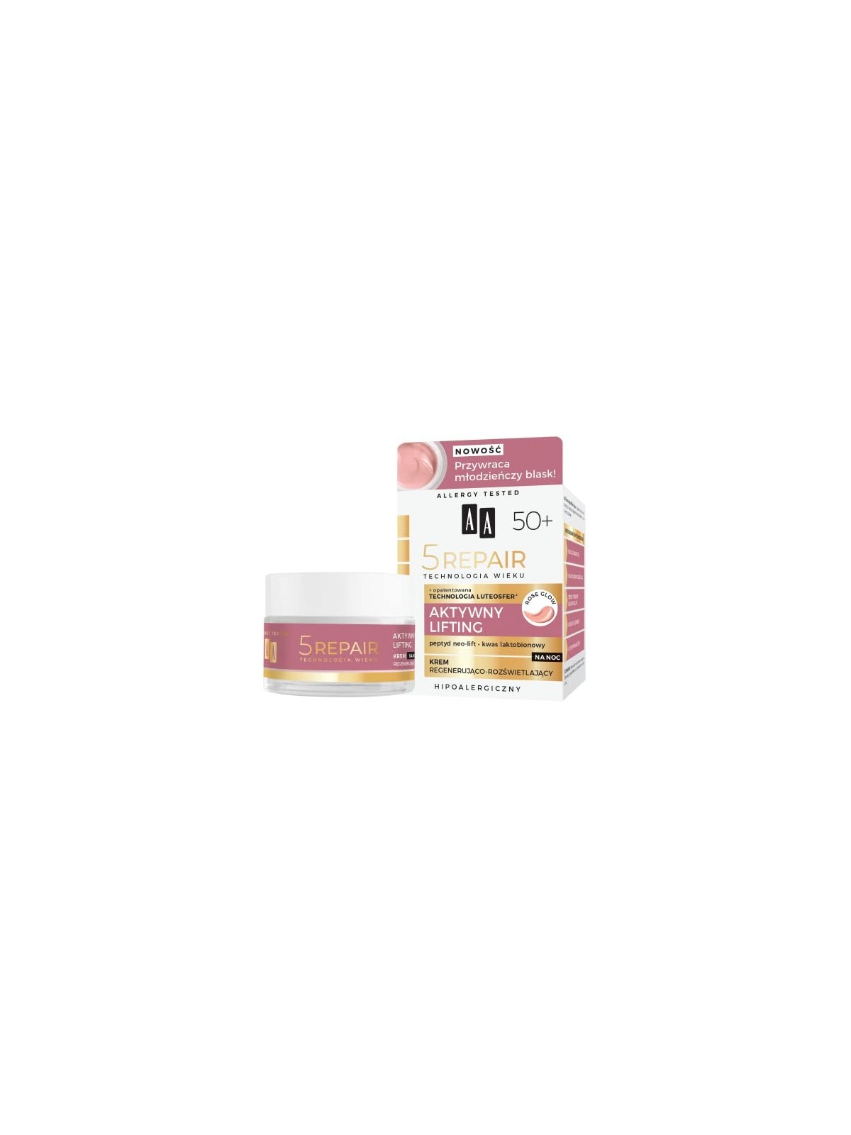 Crema notte attiva liftante rigenerante AA 5 Repair Technology of Age