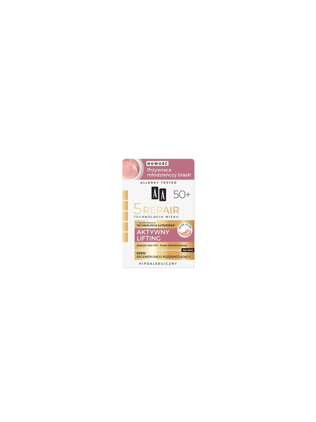 Crema notte attiva liftante rigenerante AA 5 Repair Technology of Age
