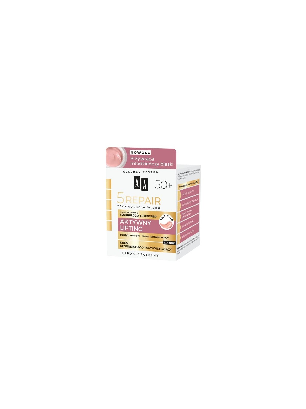 Crema notte attiva liftante rigenerante AA 5 Repair Technology of Age
