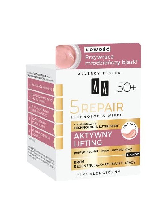 Crema notte attiva liftante rigenerante AA 5 Repair Technology of Age