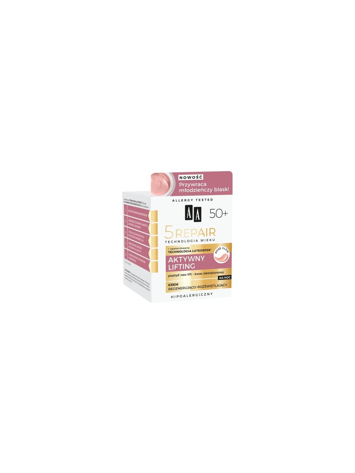 Crema notte attiva liftante rigenerante AA 5 Repair Technology of Age