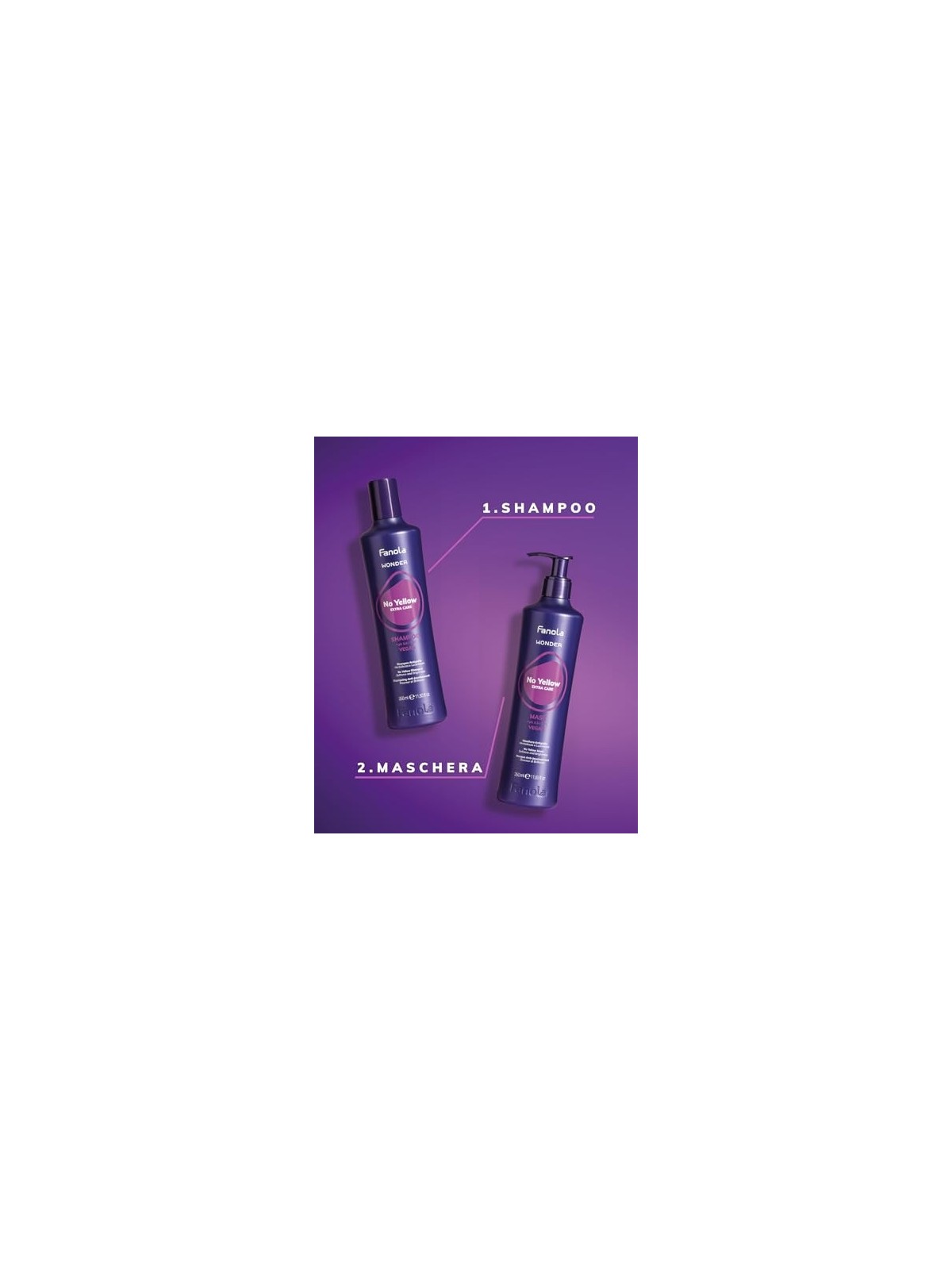 Fanola Wonder No Yellow Extra Care Shampoo 350ml